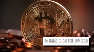 Uma moeda de bitcoin